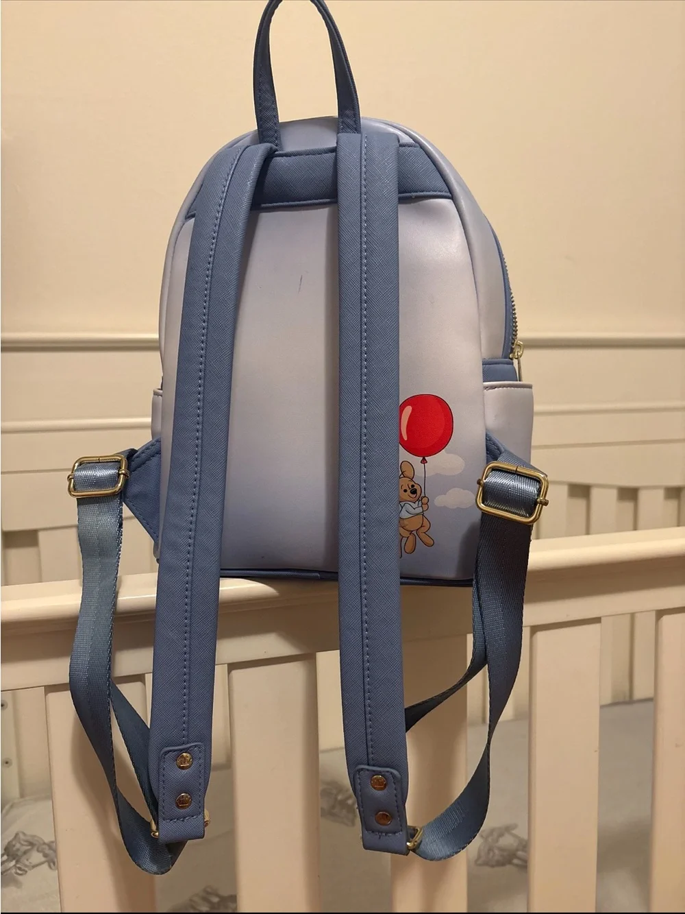 Disney Light Blue Winnie the Pooh Crew Character Mini Backpack